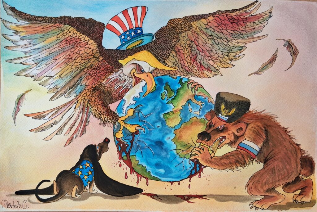 The European balance of power - Michele Carloni Art & Illustrations © 2025