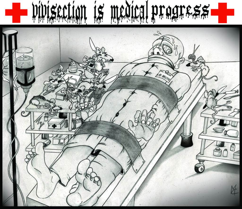 vivisection is medical progress Michele Carloni Art & Illustrations © 2025 michelecarloni-art.com